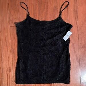 Ann Taylor black lace tank